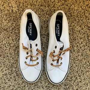Women’s Sperry White Boat Shoes